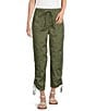 Color:Dusty Olive - Image 1 - Petite Size the WEEKEND Mid Rise Pull On Cargo Crop Pant