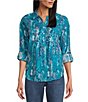 Westbound Petite Size Tie-Dye Roll Tab 3/4 Sleeve Point Collar Henley Top,Specials : American Fashion Style Bags On Sale Westbound Petite Size Tie-Dye Roll Tab 3/4 Sleeve Point Collar Henley Top,Specials : American Fashion Style Bags On Sale