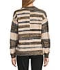 Westbound Petite Striped Long Sleeve Crew Neck Sweater - Image 2