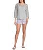 Westbound Petites Size High Rise Pull On Shorts - Image 3
