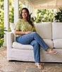 Westbound Plus Size High Rise Straight Leg Pull-On Denim Pants - Image 5