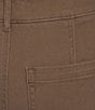 Westbound Plus High Rise Straight Leg Pull-On Pants, Color:Mocha - Image 6