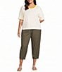 Westbound Plus Size 3/4 Sleeve Crew Neck Top - Image 3