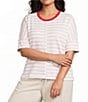 Westbound Plus Size 3/4 Sleeve Crew Neck Top - Image 1
