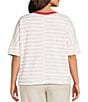 Westbound Plus Size 3/4 Sleeve Crew Neck Top - Image 2