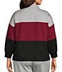 Westbound Plus Size 3/4 Sleeve Half Zip Top - Image 2