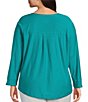 Westbound Plus Size 3/4 Sleeve Knit Crew Neck Top - Image 2