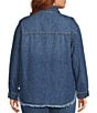 Westbound Plus Size Collared Long Sleeve Button Front Shacket - Image 2