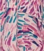 Westbound Plus Size Dancing Daubs 3/4 Roll-Tab Sleeve Point Collar Y-Neck Button Front Shirt, Color:Vivid Viola Dancing Daubs - Image 5