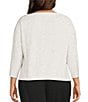 Westbound Plus Size Dolman 3/4 Sleeve Boat Neck Top - Image 2