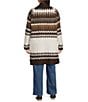 Westbound Plus Size Dotted Print Long Sleeve Coatigan - Image 2