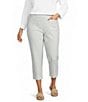 Westbound Plus Size Herringbone High Rise Crop Pants - Image 1