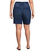 Westbound Plus Size High Rise Belted Bermuda Shorts - Image 2