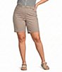 Westbound Plus Size High Rise Bermuda Shorts - Image 1