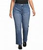 Westbound Plus Size High Rise Column Leg Pants - Image 1