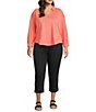 Westbound Plus Size High Rise Crop Pants - Image 3