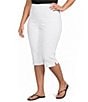 Westbound Plus Size High Rise Pullon Crop Capri Pants - Image 5