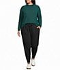 Westbound Plus Size Knit Long Sleeve Mock Neck Top - Image 3