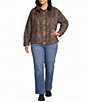 Westbound Plus Size Long Sleeve Button Front Barn Jacket - Image 3