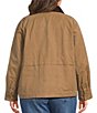 Westbound Plus Size Long Sleeve Button Front Barn Jacket - Image 2