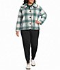 Westbound Plus Size Long Sleeve Button Front Jacket - Image 3