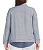 Westbound Plus Size Long Sleeve Button Front Linen-Blend Jacket - Image 2