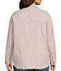 Westbound Plus Size Long Sleeve Button Front Shacket - Image 2