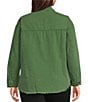Westbound Plus Size Long Sleeve Button Front Shacket - Image 2