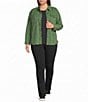 Westbound Plus Size Long Sleeve Button Front Shacket - Image 3