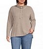 Westbound Plus Size Long Sleeve Cowl Neck Sweater - Image 1