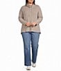 Westbound Plus Size Long Sleeve Cowl Neck Sweater - Image 3
