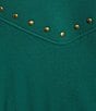 Westbound Plus Size Long Sleeve Crew Neck Duet Studded Top - Image 4