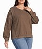 Westbound Plus Size Long Sleeve Crew Neck Knit Top - Image 1