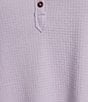 Westbound Plus Size Long Sleeve Henley Neck Top, Color:Heirloom Lilac - Image 5