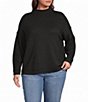 Westbound Plus Size Long Sleeve Mock Neck Sweater - Image 1