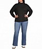 Westbound Plus Size Long Sleeve Mock Neck Sweater - Image 3