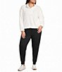 Westbound Plus Size Long Sleeve Pullover Mock Neck Jacket - Image 3