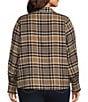 Westbound Plus Size Long Sleeve Y-Neck Button Front Blouse - Image 6