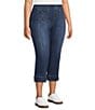 Westbound Plus Size Pull On High Rise Crop Pants - Image 3