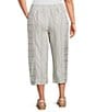 Westbound Plus Size Pull On Linen-Blend Crop Pants - Image 2