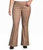 Westbound Plus Size Pull-On Mid Rise Flare Leg Pants - Image 1