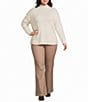 Westbound Plus Size Pull-On Mid Rise Flare Leg Pants - Image 3