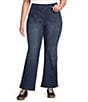 Westbound Plus Size Pull-On Mid Rise Flare Leg Pants - Image 1