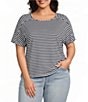 Westbound Plus Size Short Sleeve Crew Neck Top - Image 1