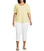 Westbound Plus Size Short Sleeve Crew Neck Top - Image 3