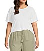 Westbound Plus Size Short Sleeve Crew Neck Top,Specials : American Fashion Style Bags On Sale