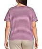 Westbound Plus Size Short Sleeve Crew Neck Top - Image 2