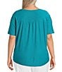 Westbound Plus Size Short Sleeve Crew Neck Top - Image 6