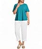 Westbound Plus Size Short Sleeve Crew Neck Top - Image 3