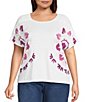 Westbound Plus Size Short Sleeve Crew Neck Top - Image 1